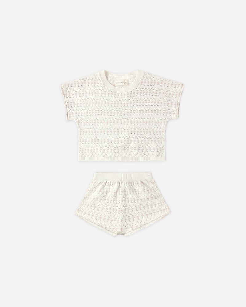 Relaxed Summer Knit Set || Ivory by Quincy Mae