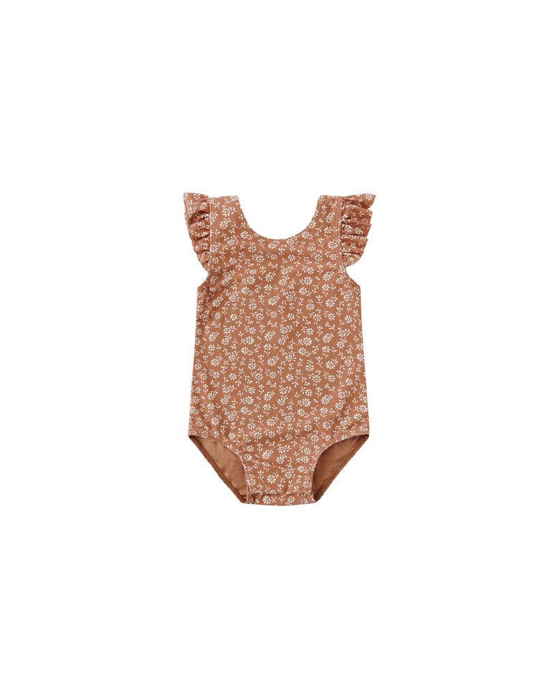 Scoop Back One-Piece Swimsuit || Poppy Floral by Quincy Mae