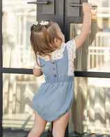Denim Romper || Washed Blue by Rylee + Cru