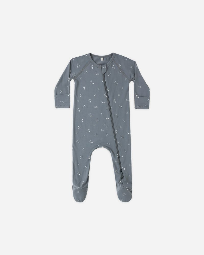 Bamboo Zip Footie || Starlight by Quincy Mae