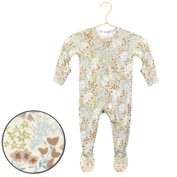 Pearl Zipper Footie by Lou Lou & Company