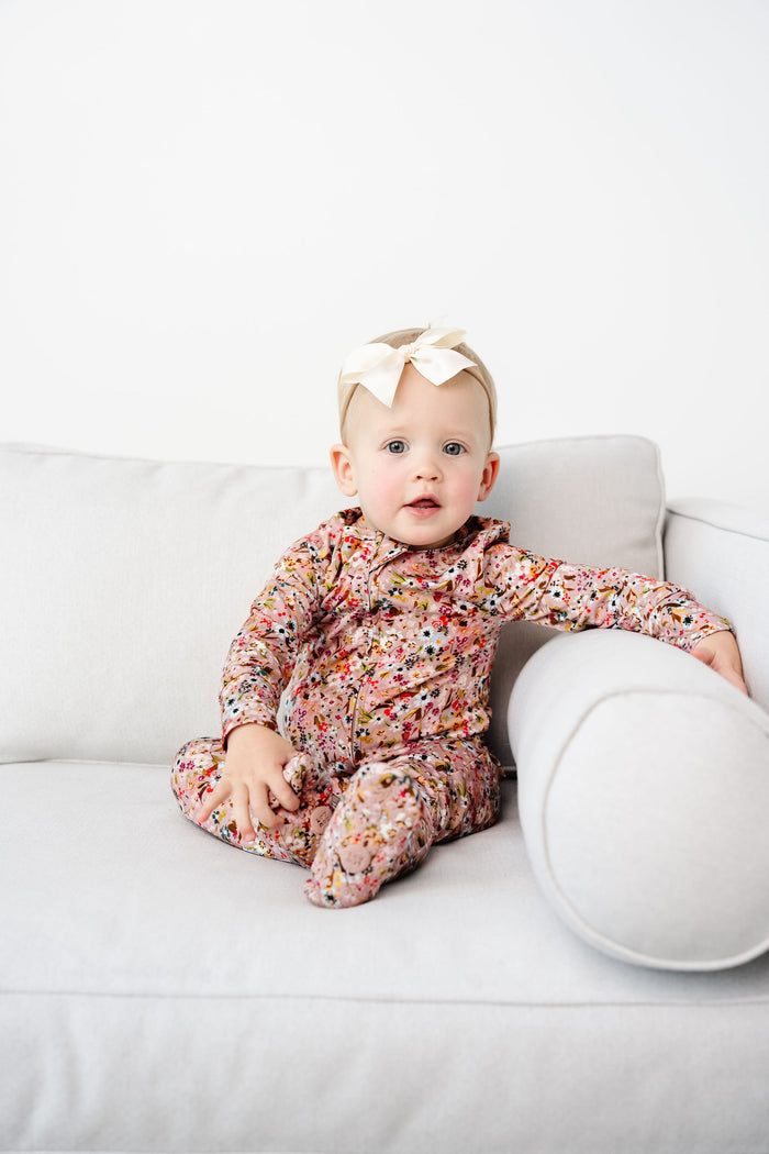 Penelope Zipper Footie by Lou Lou & Company