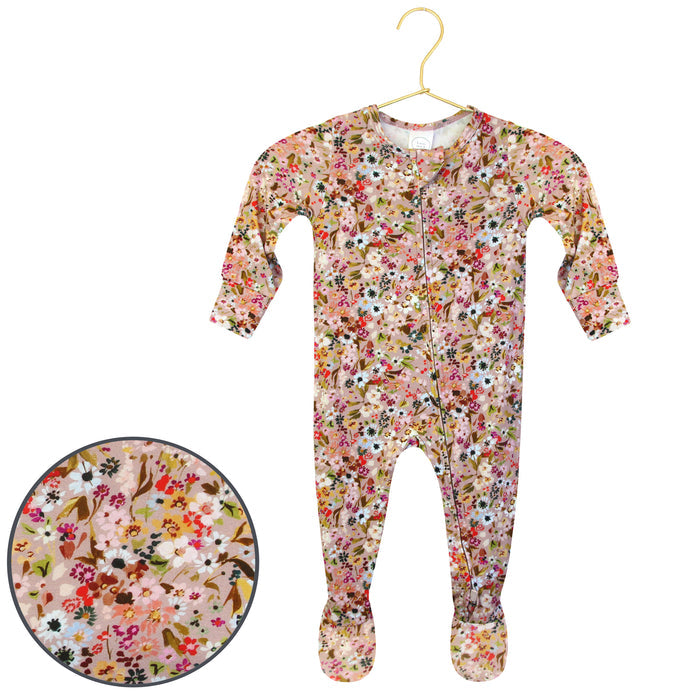 Penelope Zipper Footie by Lou Lou & Company