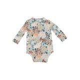 Peter Pan Collar Bodysuit - Painted Fall Floral by Angel Dear