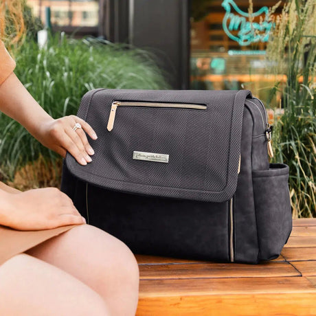 Boxy Backpack Deluxe in Carbon Cable Stitch by Petunia Pickle Bottom