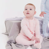 pin dot pink modal magnetic parent favorite footie with ruffles by magnetic me