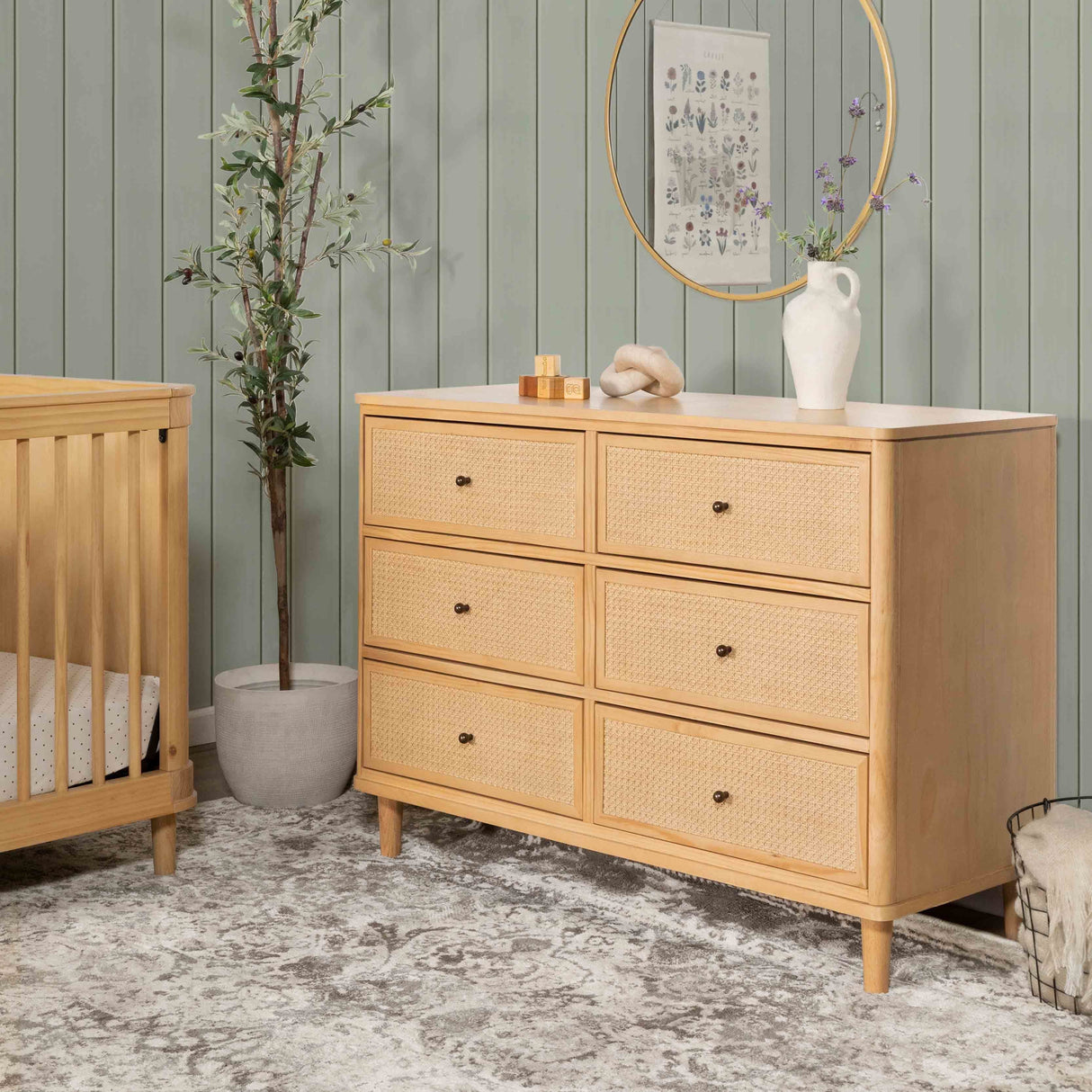 Namesake Marin with Cane 6-Drawer Dresser