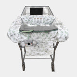 preferred shopping cart and high chair cover in koala by boppy