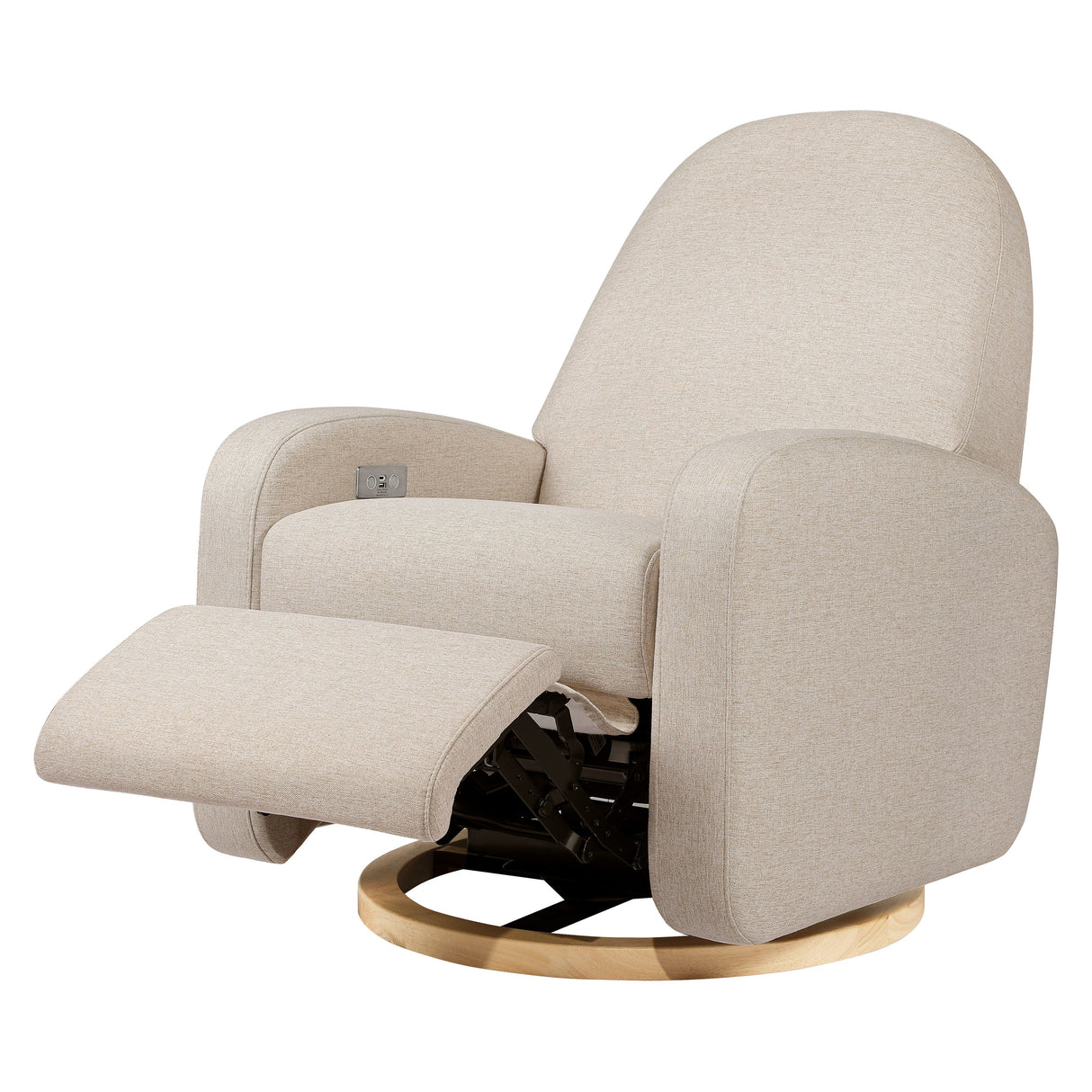 Babyletto Nami Electronic Recliner and Swivel Glider Recliner with USB port