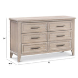 Monogram by Namesake Beckett 6-Drawer Double Dresser