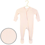 Rosie Ribbed Zipper Footie by Lou Lou & Company
