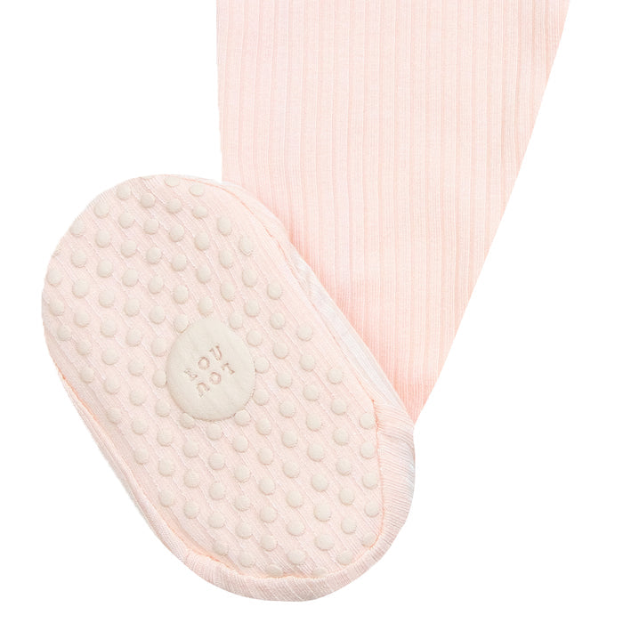 Rosie Ribbed Zipper Footie by Lou Lou & Company