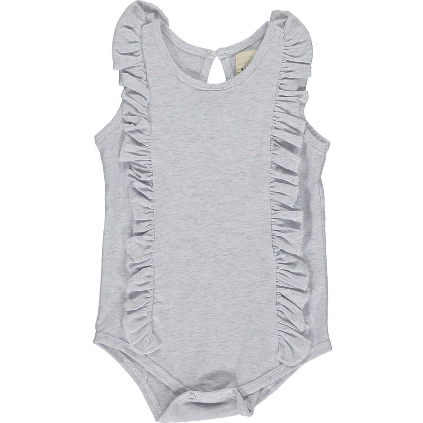 Ruffle Onesie - Grey by Vignette