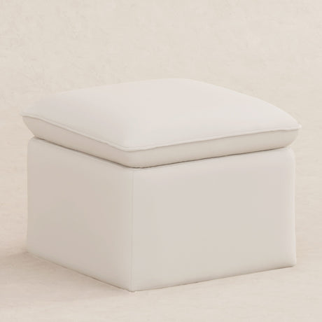 Babyletto Cali Storage Ottoman in Eco-Performance Fabric | Water Repellent & Stain Resistant