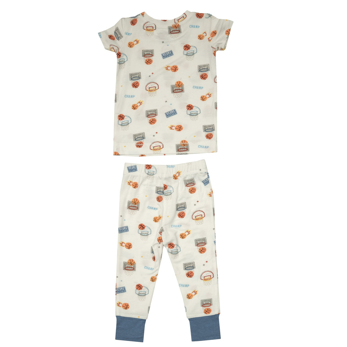 Short Sleeve Loungewear Set in Basketball by Angel Dear