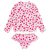 Sandy Toes Rashguard Swim Set- Strawberry by Feather 4 Arrow