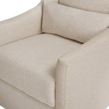 Babyletto Toco Swivel Glider and Ottoman in Eco-Performance Fabric | Water Repellent & Stain Resistant