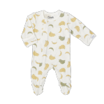 Cotton Modal Zipper Footie in Bananas by Coccoli