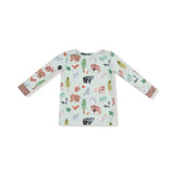 Angel Dear American Woodland Animals Long Sleeve Loungewear Set