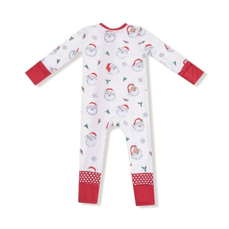 Angel Dear Vintage Santas 2-Way Zipper Romper