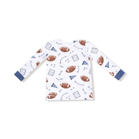 Angel Dear Touchdown Time Navy Long Sleeve Loungewear Set