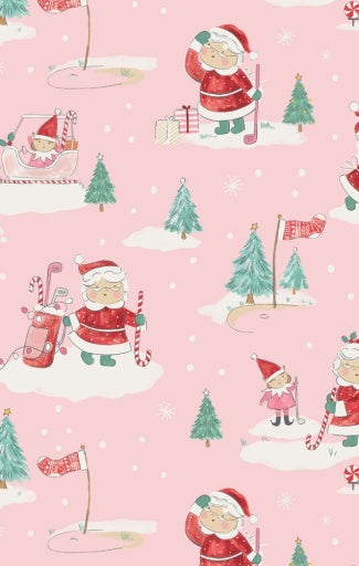 Golfing Mrs. Claus and Elves Long Sleeve Loungewear Set by Angel Dear