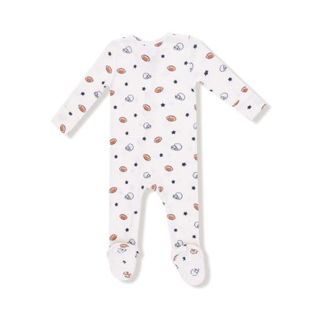 Angel Dear Footballs and Stars 2-Way Zipper Footie