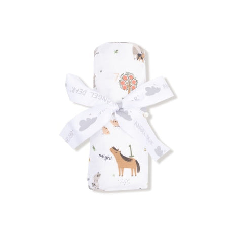 Angel Dear Farm Sounds Swaddle Blanket