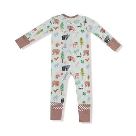 Angel Dear American Woodland Animals 2-Way Zipper Romper