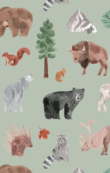 Angel Dear American Woodland Animals Long Sleeve Loungewear Set