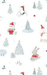 Angel Dear Santa Ski Friends 2-Way Zipper Footie