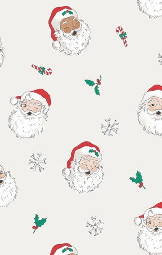 Vintage Santas 2-Way Zipper Footie by Angel Dear