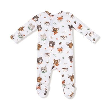 Angel Dear Woodland Animal Faces 2-Way Zipper Footie