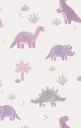 Angel Dear Soft Dinos- French Terry Purple Ruffle Sweatshirt and Jogger Pant