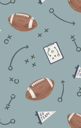 Angel Dear Touchdown Time Grey Mist Swaddle Blanket