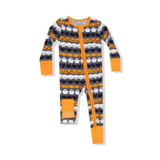 Angel Dear Halloween Paper Garland Glow  In The Dark  2-Way Zipper Romper