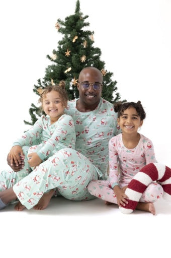 Angel Dear Golfing Santa and Elves Long Sleeve Loungewear Set