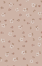 Angel Dear Carrie Floral Pink Bamboo Long Sleeve Peter Pan Collar Bubble with Skirt