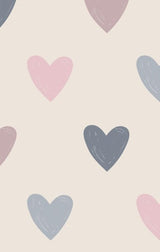 Angel Dear Hearts -French Terry Baseball Collar Romper With Front Placket