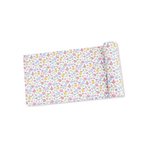 Angel Dear Fall Fruit Floral Swaddle Blanket