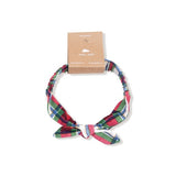 Angel Dear Holiday Plaid Knot Headband