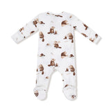 Angel Dear Baby Beavers 2-Way Zipper Footie