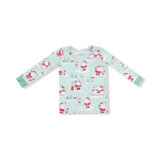 Angel Dear Golfing Santa and Elves Long Sleeve Loungewear Set