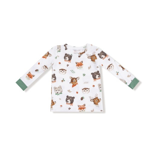 Angel Dear Woodland Animal Faces Long Sleeve Loungewear Set