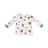 Angel Dear Woodland Animal Faces Long Sleeve Loungewear Set