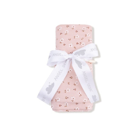Angel Dear Carrie Floral Pink Bamboo Swaddle Blanket