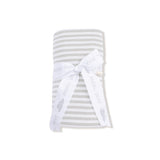 Angel Dear Basics Stripe Mineral Grey/White Swaddle Blanket