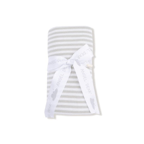 Angel Dear Basics Stripe Mineral Grey/White Swaddle Blanket