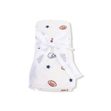 Angel Dear Footballs and Stars Swaddle Blanket