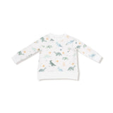 Angel Dear Soft Dinos French Terry- Green Raglan Sweatshirt + Jogger Set